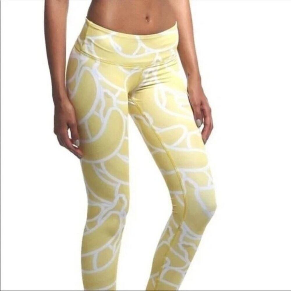 Noli Banana Blondie 7/8 Leggings Bright Yellow White M RARE NWT - Picture 10 of 10